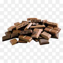 一堆的黑巧克力块-空若网 一堆的黑巧克力块-空若网