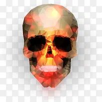 多边形特效骷髅插画素材矢量-空若网 多边形特效骷髅插画素材矢量-空若网