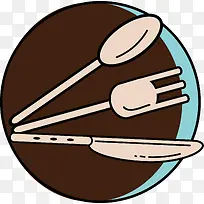 矢量手绘餐具-空若网 矢量手绘餐具-空若网