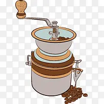 手绘多彩研磨机咖啡-空若网 手绘多彩研磨机咖啡-空若网