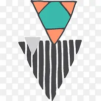 个性艺术三角形装饰画-空若网 个性艺术三角形装饰画-空若网