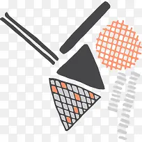 极简抽象三角形个性线条-空若网 极简抽象三角形个性线条-空若网