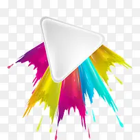 四色笔刷三角形背景-空若网 四色笔刷三角形背景-空若网