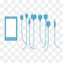 手机和充电线-空若网 手机和充电线-空若网
