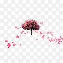 美丽飘落花树-空若网 美丽飘落花树-空若网