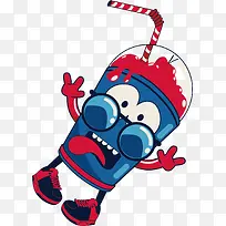 矢量图表情搞怪的饮料-空若网 矢量图表情搞怪的饮料-空若网