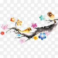 水粉画花鸟-空若网 水粉画花鸟-空若网