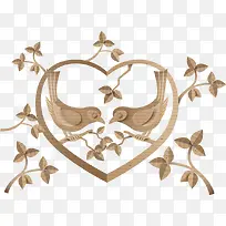 矢量树枝上的鸟儿-空若网 矢量树枝上的鸟儿-空若网