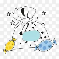 手绘糖果袋-空若网 手绘糖果袋-空若网