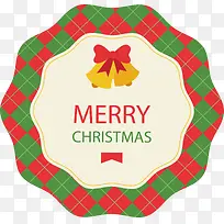 圣诞节格纹花边促销标签-空若网 圣诞节格纹花边促销标签-空若网