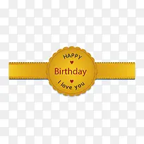 黄色的花边标签-空若网 黄色的花边标签-空若网