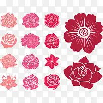 »æÖƺìÉ«µÄʸÁ¿»¨¶äͼ°¸Ãâ¿ÙËØ²Ä-¿ÕÈôÍø »æÖƺìÉ«µÄʸÁ¿»¨¶äͼ°¸Ãâ¿ÙËØ²Ä-¿ÕÈôÍø