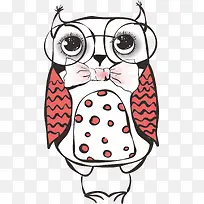 猫头鹰墙体涂鸦手绘-空若网 猫头鹰墙体涂鸦手绘-空若网