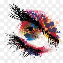 水彩画迷人的眼睛-空若网 水彩画迷人的眼睛-空若网