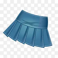 卡通牛仔裙设计矢量图-空若网 卡通牛仔裙设计矢量图-空若网