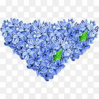 紫色绽放小花爱心-空若网 紫色绽放小花爱心-空若网