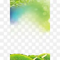 绿色草坡树叶背景-空若网 绿色草坡树叶背景-空若网