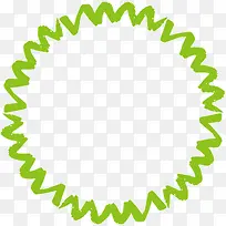 绿色波形植物草圈-空若网 绿色波形植物草圈-空若网