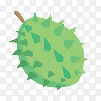 卡通手绘水果榴莲-空若网 卡通手绘水果榴莲-空若网