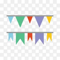 矢量小旗帜横幅素材-空若网 矢量小旗帜横幅素材-空若网