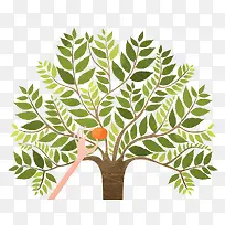 手绘插画树-空若网 手绘插画树-空若网