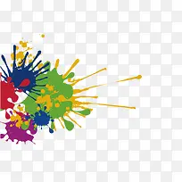 矢量彩色多彩油漆墨迹-空若网 矢量彩色多彩油漆墨迹-空若网
