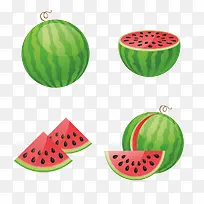 西瓜插画-空若网 西瓜插画-空若网