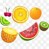 矢量热带水果素材西瓜夏季-空若网 矢量热带水果素材西瓜夏季-空若网