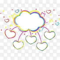 矢量爱心云-空若网 矢量爱心云-空若网