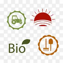各种农庄小标签矢量图-空若网 各种农庄小标签矢量图-空若网