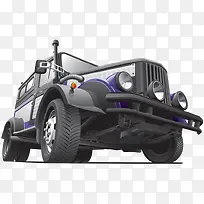 卡通手绘柴油朋克吉普车-空若网 卡通手绘柴油朋克吉普车-空若网