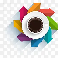 多彩咖啡圆圈-空若网 多彩咖啡圆圈-空若网