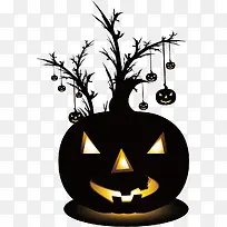 矢量南瓜树-空若网 矢量南瓜树-空若网