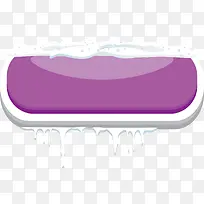 紫色立体按钮冰雪按钮素材-空若网 紫色立体按钮冰雪按钮素材-空若网