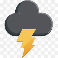 打雷png矢量元素-空若网 打雷png矢量元素-空若网