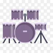 创意乐器扁平化标签设计-空若网 创意乐器扁平化标签设计-空若网