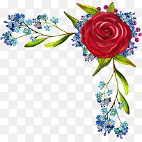 手绘植物花卉花边-空若网 手绘植物花卉花边-空若网