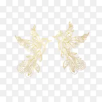 镂空金丝爱情鸟金色发光-空若网 镂空金丝爱情鸟金色发光-空若网