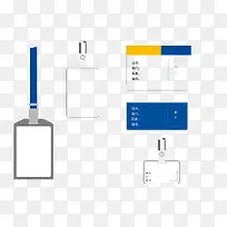 挂卡胸卡办公矢量图-空若网 挂卡胸卡办公矢量图-空若网
