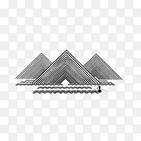 三角形线条图-空若网 三角形线条图-空若网