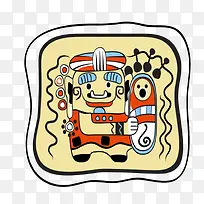 黄底埃及人物矢量手绘时尚创意抽-空若网 黄底埃及人物矢量手绘时尚创意抽-空若网