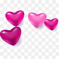 情人节紫色爱心装饰-空若网 情人节紫色爱心装饰-空若网