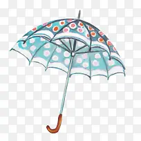 打开的波点圆伞-空若网 打开的波点圆伞-空若网