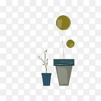 手绘花盆-空若网 手绘花盆-空若网