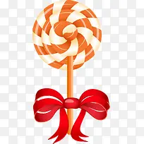 橙色卡通棒棒糖-空若网 橙色卡通棒棒糖-空若网