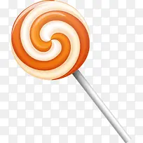 橙色卡通棒棒糖-空若网 橙色卡通棒棒糖-空若网