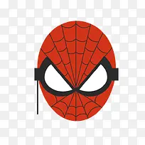 蜘蛛侠面具卡通矢量素材-空若网 蜘蛛侠面具卡通矢量素材-空若网