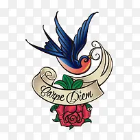 插画小燕子-空若网 插画小燕子-空若网