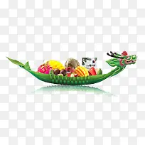 端午节龙舟水果-空若网 端午节龙舟水果-空若网