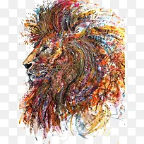 创意彩绘狮子-空若网 创意彩绘狮子-空若网